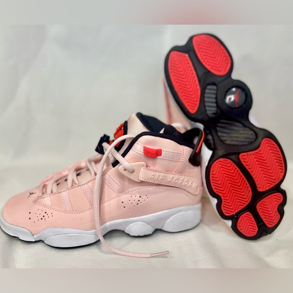 NEW Air Jordan Rings Atmosphere (GS) Pink vinyl, red and black